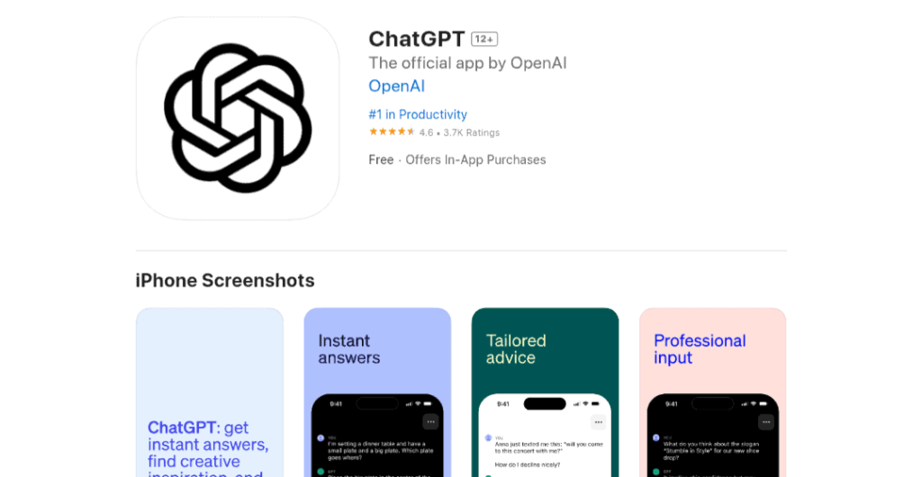 ChatGPT for iOS