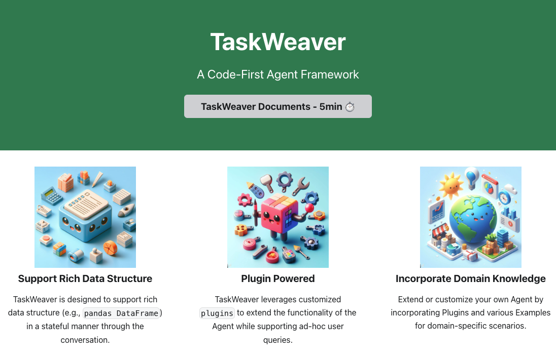 task-weaver-a-code-first-agent-framework-free-ai-tool