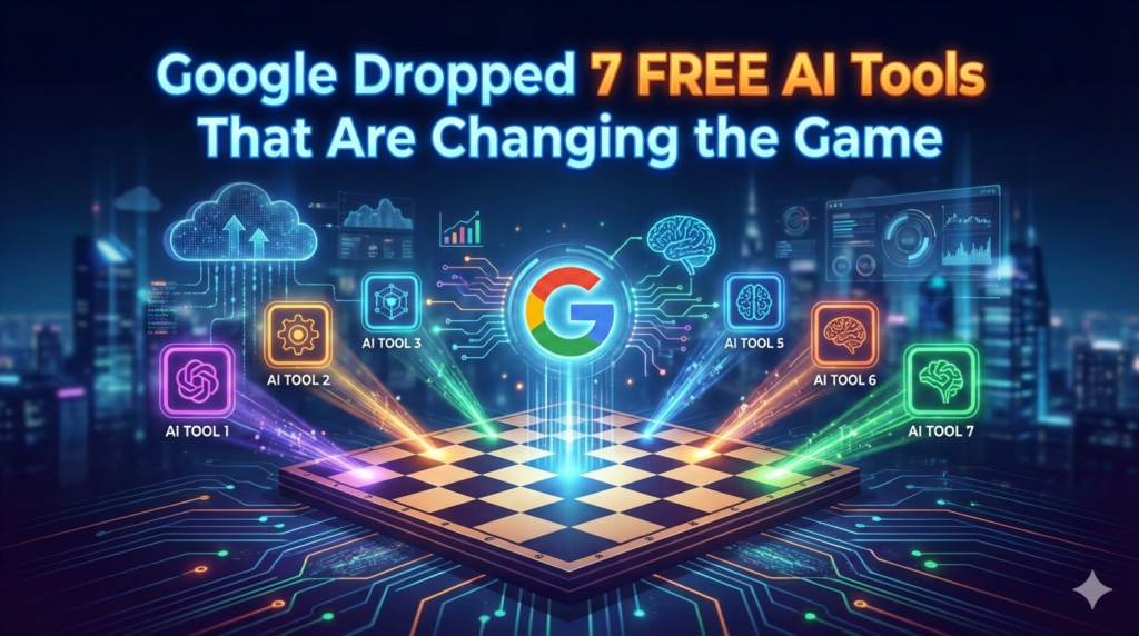 Google dropped 7 FREE AI tools that are changing the game.