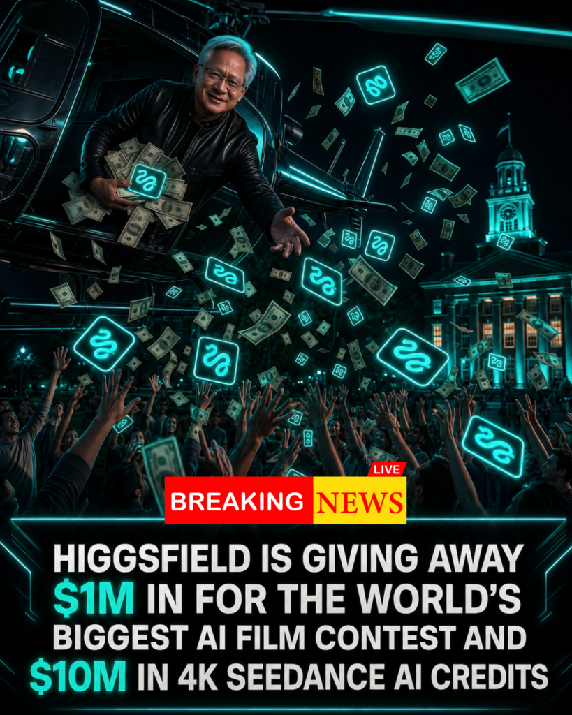 Higgsfield is paying people $1M for taking part in a film contest.