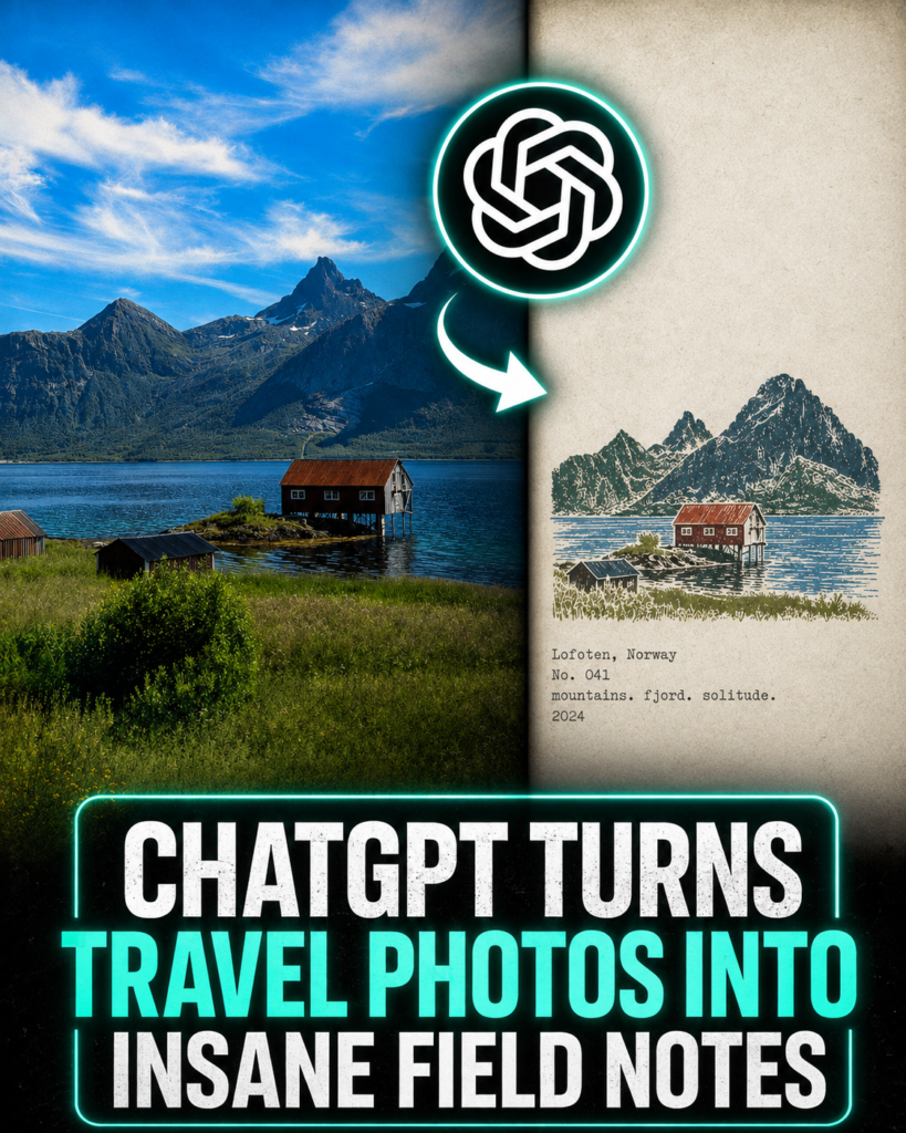 Turn your travel photos into insane field notes!